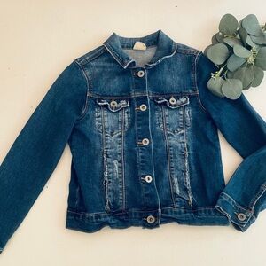 Zara Girls Distressed Jean Jacket